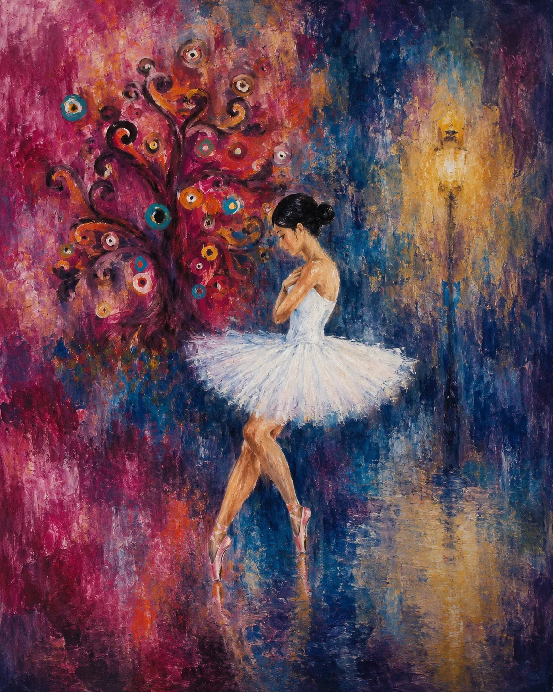 Ballerina between light and shadow from the Flavia and Matteo collaboration